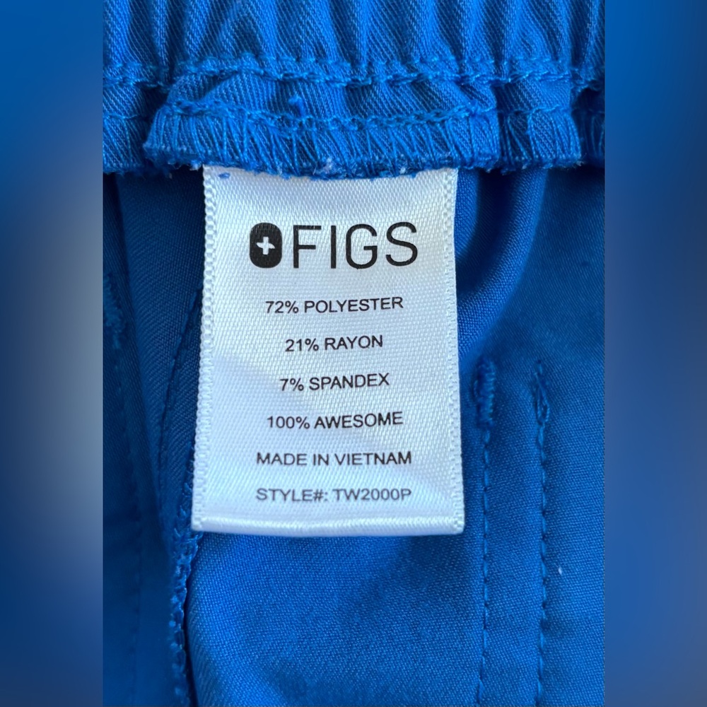 FIGS Women’s Straight-Leg Scrub Pants TW2000P – Royal Blue – Size M petite - Picture 4 of 9